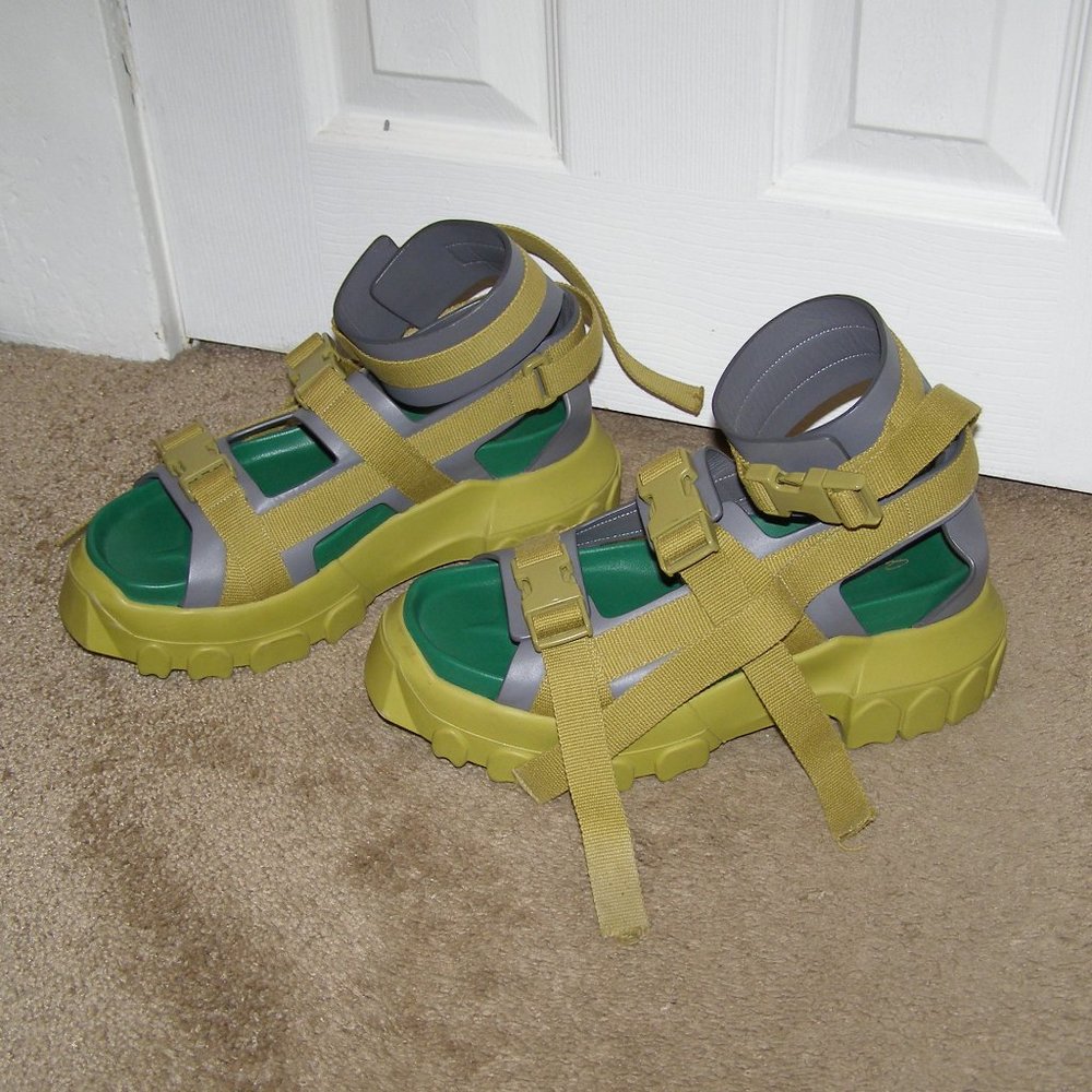 SUPER RARE! size 38 Rick Owens Tractor Sandals WOMENS 8US Platform Chunk…
